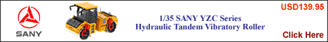 1/35 SANY YZC Series Hydraulic Tandem Vibratory Roller